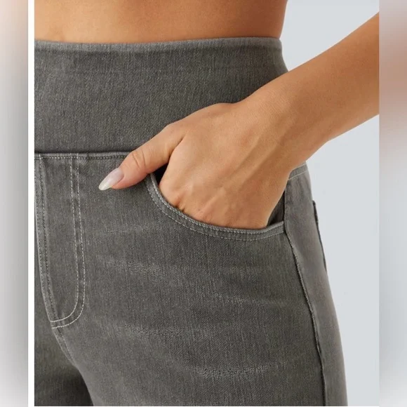 HALARA Gray Blackish Jeans Pants - Picture 6 of 10